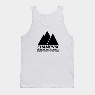 Chamonix Ski Resort Mont Blanc France Tank Top